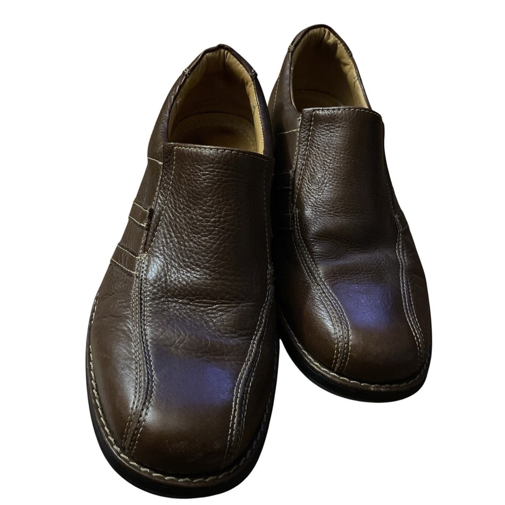 Sandro Moscoloni‎ Dress Shoes Men's Size US 8.5 D Leather Slip-On Loafers Brown